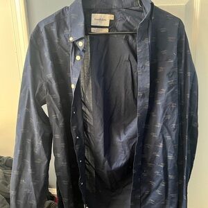 Goodfellow & Co Dark Blue Slim Fit Shirt